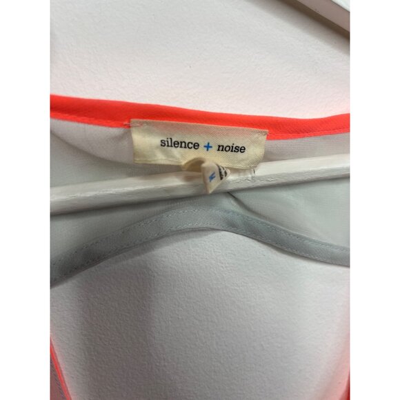 Silence + Noise Anthropologie Orange Cropped Tank Top Women’s Medium Sleeveless - Picture 6 of 12